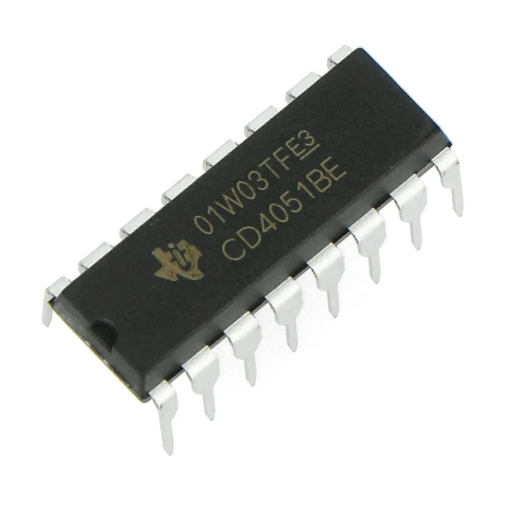 IC CD4051 multiplexer and demultiplexer