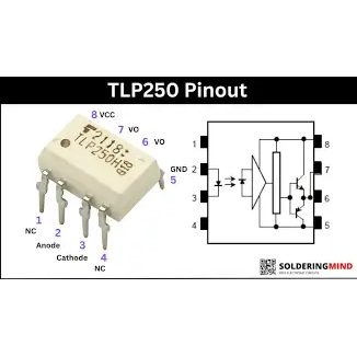 IC TLP250 optocoupler driver